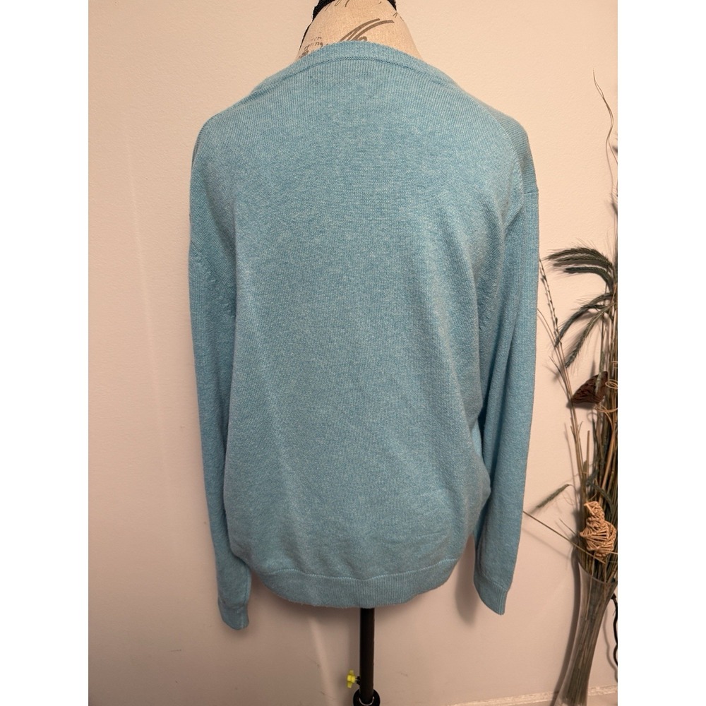 Alashan‎ Sweater, Size Large , Blue, 100% Cashmere, V-Neck, Long Sleeved - Picture 2 of 6